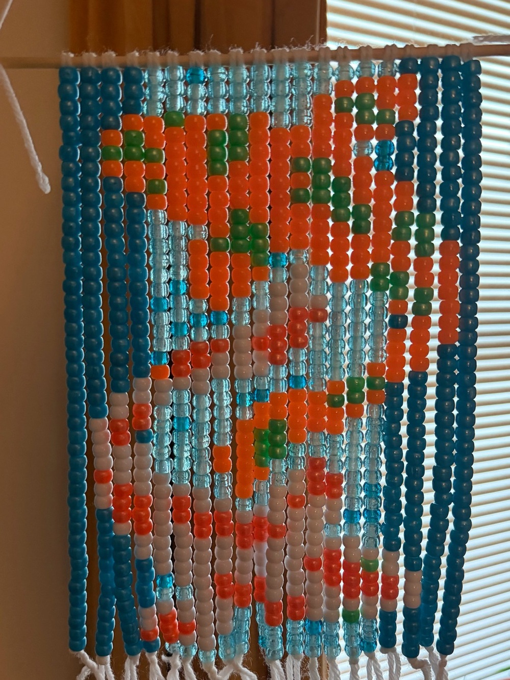 Koi Fish Handmade Beaded Tapestry